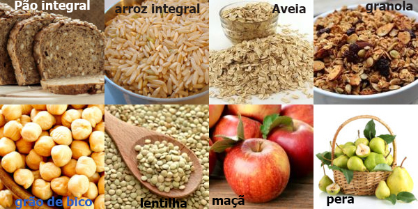 fibras alimentos Fibras alimentares: onde encontrar