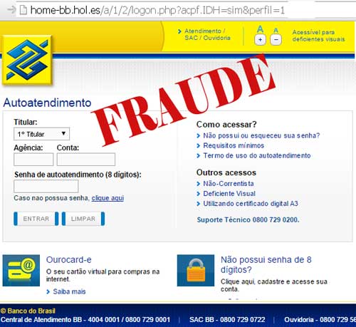 Banco do Brasil - Dicas para evitar fraudes